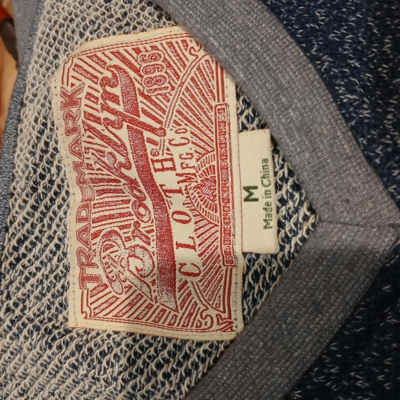 Blue & Grey Brooklyn Cloth V Neck Sweater Size M - Picture 5 of 7